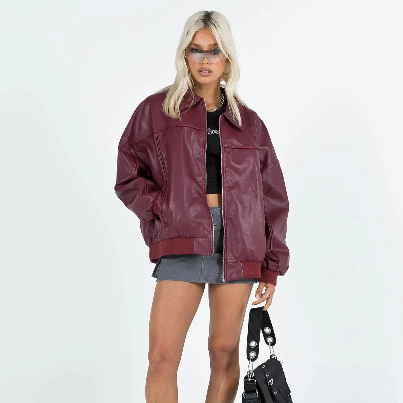 Faux Leather Jacket