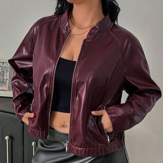 Faux Leather Jacket