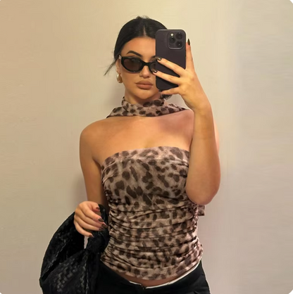 Leopard Tube Top